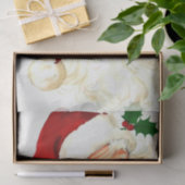 かわいい笑いヴィンテージサンタ 薄葉紙 (ギフト)