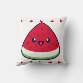かわいい笑顔かわいいスイカ クッション (裏面)