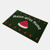 かわいい笑顔かわいいスイカ ドアマット (アングル)