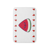 かわいい笑顔かわいいスイカ バスマット (正面縦)