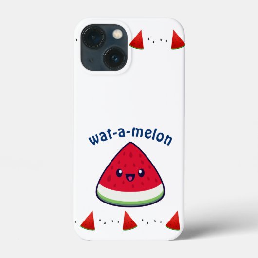 かわいい笑顔かわいいスイカ Case-Mate iPhoneケース (裏面)