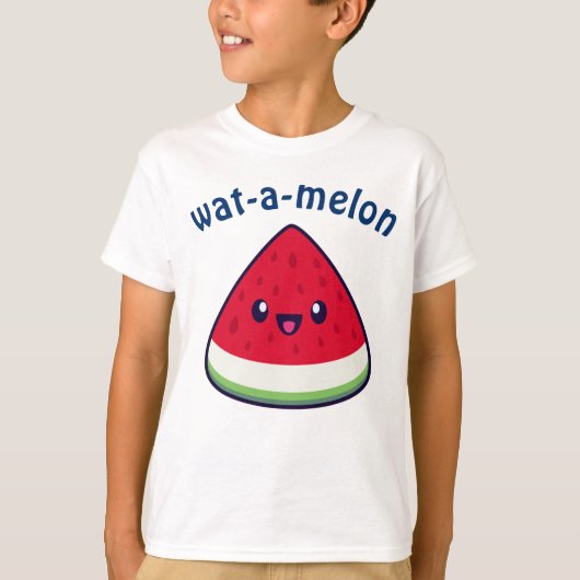 かわいい笑顔かわいいスイカ Tシャツ (正面)