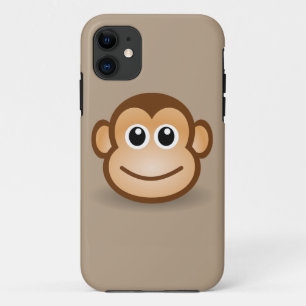かわいい笑顔のアニメのサル iPhone 11 ケース