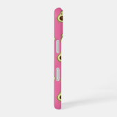 かわいい笑顔のアボカド柄 iPhone 16ケース (右側面)