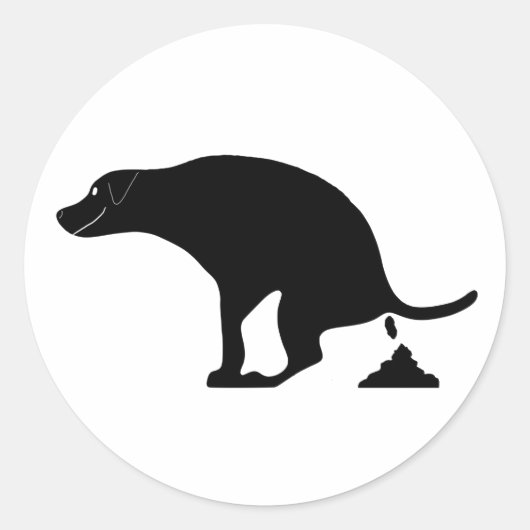 かわいい笑顔のウンコ ラウンドシール (正面)