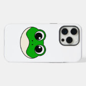 かわいい笑顔のカエル iPhoneケース (裏面横)