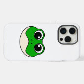 かわいい笑顔のカエル iPhoneケース (裏面横)