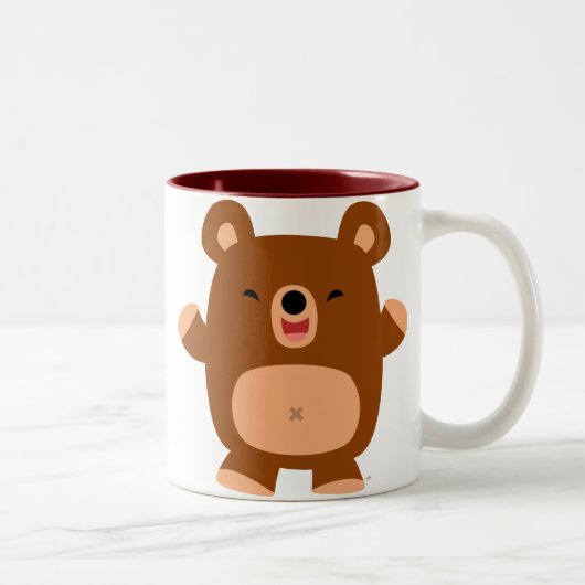 かわいい笑顔のキャラクターベア マグ (右)
