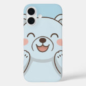かわいい笑顔のクマの電話ケース – ソフトなパステル漫画。 Case-Mate iPhoneケース (裏面)