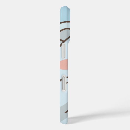 かわいい笑顔のクマの電話ケース – ソフトなパステル漫画。 Case-Mate iPhoneケース (裏面 / 右)