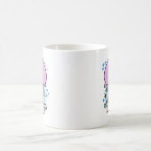 かわいい笑顔のクラゲと泡 コーヒーマグカップ (中央)