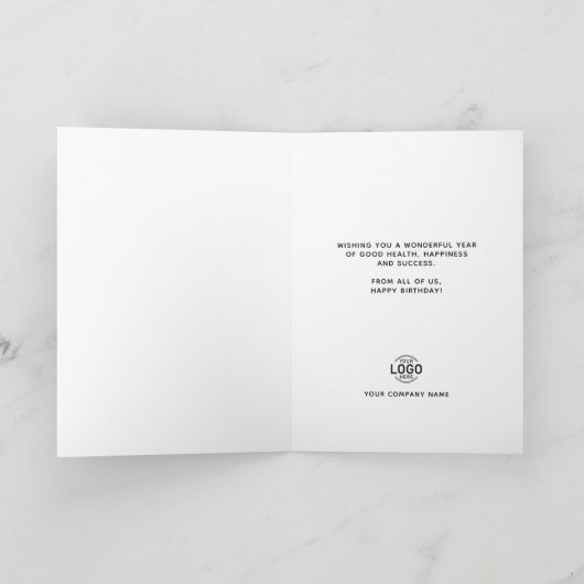 かわいい笑顔のケーキピース事業ハッピーバースデー カード (内部)