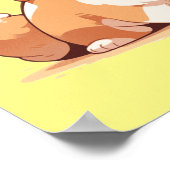 かわいい笑顔のコルギ –  ポスター (角)