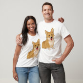 かわいい笑顔のコルギ Tシャツ (ユニセックス)