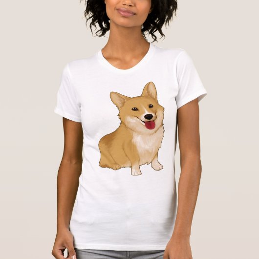 かわいい笑顔のコルギ Tシャツ (正面)