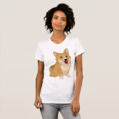 かわいい笑顔のコルギ Tシャツ (正面フル)