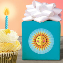 かわいい笑顔のサンイエローオレンジブルー