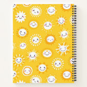 かわいい笑顔のサンカートゥーンアート ノートブック (裏面)