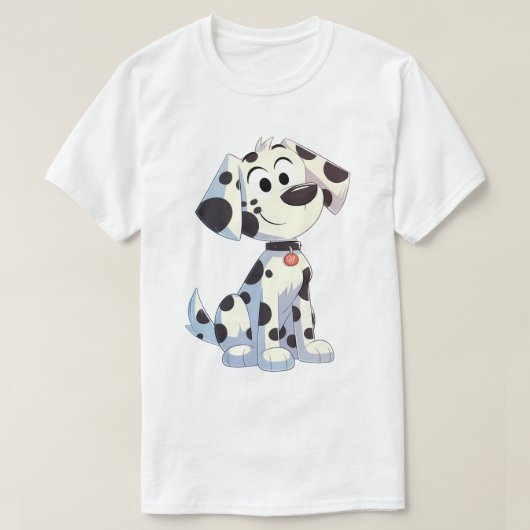 かわいい笑顔のダルメシアン Tシャツ (デザイン正面)