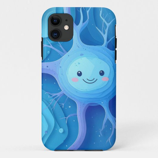かわいい笑顔のニューロン iPhone / iPad カー Case-Mate iPhoneケース (裏面)