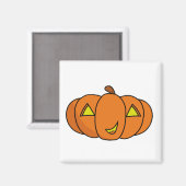 かわいい笑顔のハロウィンカボチャ マグネット (正面/裏面)
