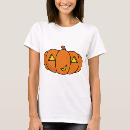 かわいい笑顔のハロウィンカボチャ Tシャツ