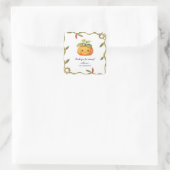 かわいい笑顔のハロウィンランド 誕生日おめでとう1歳 スクエアシール (バッグ)