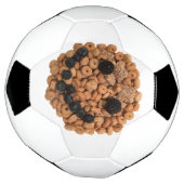 かわいい笑顔のフルーツとシリアル顔 サッカーボール (回転)