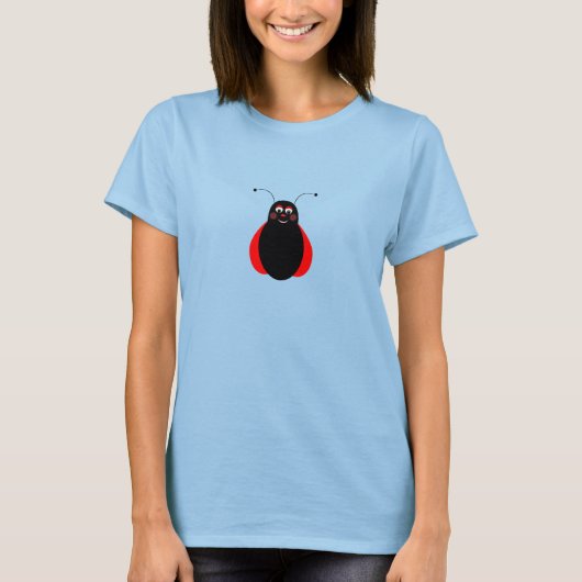 かわいい笑顔のレディバグシャツ Tシャツ (正面)