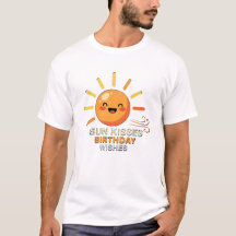 かわいい笑顔の太陽のバースデーギフト メンズTシャツ