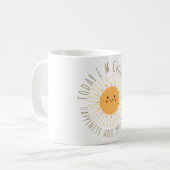かわいい笑顔の太陽 コーヒーマグカップ (正面左)