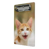 かわいい笑顔の子猫おもしろい顔猫ニャー写真 – ミニクリップボード (アングル2)