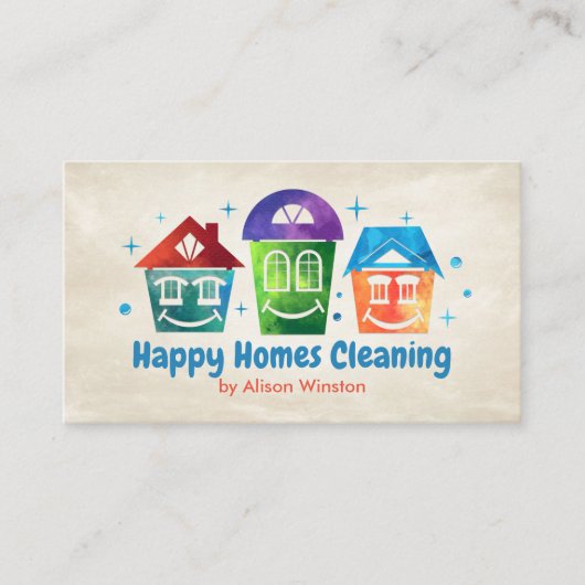 かわいい笑顔の家づくりサービス 名刺 (正面)