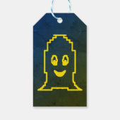 かわいい笑顔の幽霊 ギフトタグ (裏面)