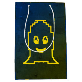 かわいい笑顔の幽霊 ミディアムペーパーバッグ