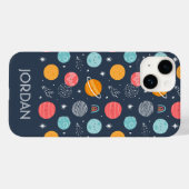 かわいい笑顔の惑星パターン Case-Mate iPhoneケース (裏面 (横))