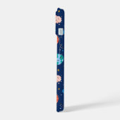 かわいい笑顔の惑星パターン iPhone 15ケース (左側面)