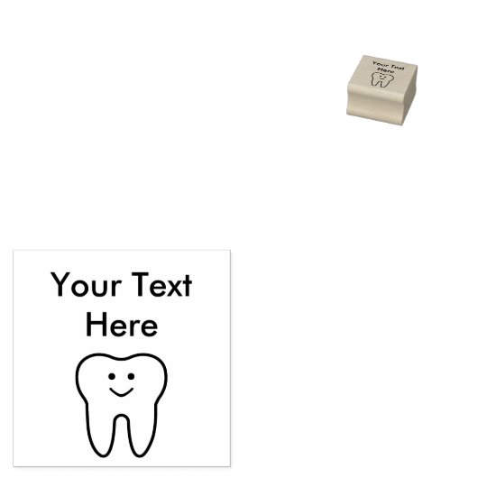 かわいい笑顔の歯ゴムスタンプ ラバースタンプ (押印)