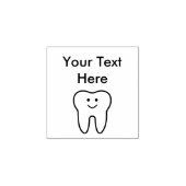 かわいい笑顔の歯ゴムスタンプ ラバースタンプ (インプリント)