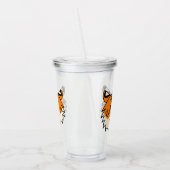 かわいい笑顔の漫画タイガー アクリルタンブラー (左)