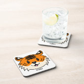 かわいい笑顔の漫画タイガー コースター (右側)