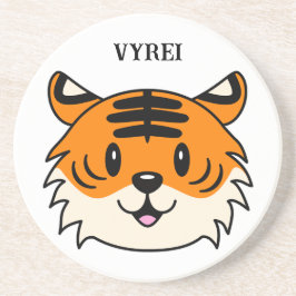 かわいい笑顔の漫画タイガー コースター