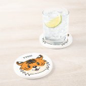 かわいい笑顔の漫画タイガー コースター (側面)