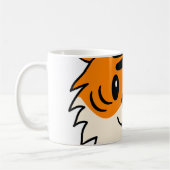 かわいい笑顔の漫画タイガー コーヒーマグカップ (左)