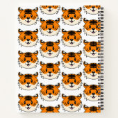 かわいい笑顔の漫画タイガー ノートブック (裏面)