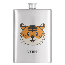 かわいい笑顔の漫画タイガー フラスク