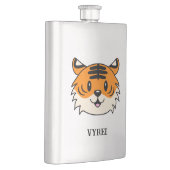 かわいい笑顔の漫画タイガー フラスク (右)