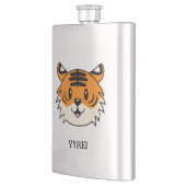 かわいい笑顔の漫画タイガー フラスク (左)