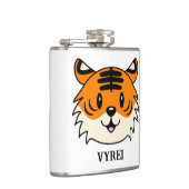 かわいい笑顔の漫画タイガー フラスク (右)