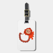 かわいい笑顔の漫画マンティコア荷物タグ ラゲッジタグ (正面縦)